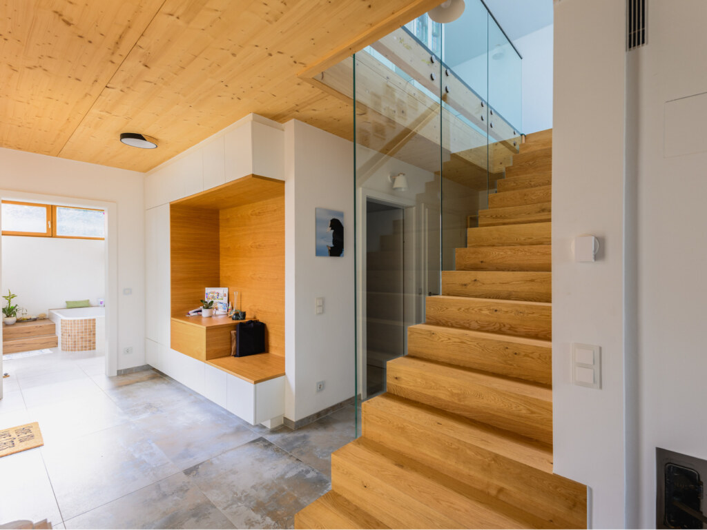 Neubau Holzhaus Burgenland Neubau eines Hauses in Holzbauweise durch THON Baubetreuung GmbH als Generalunternehmer im Burgenland