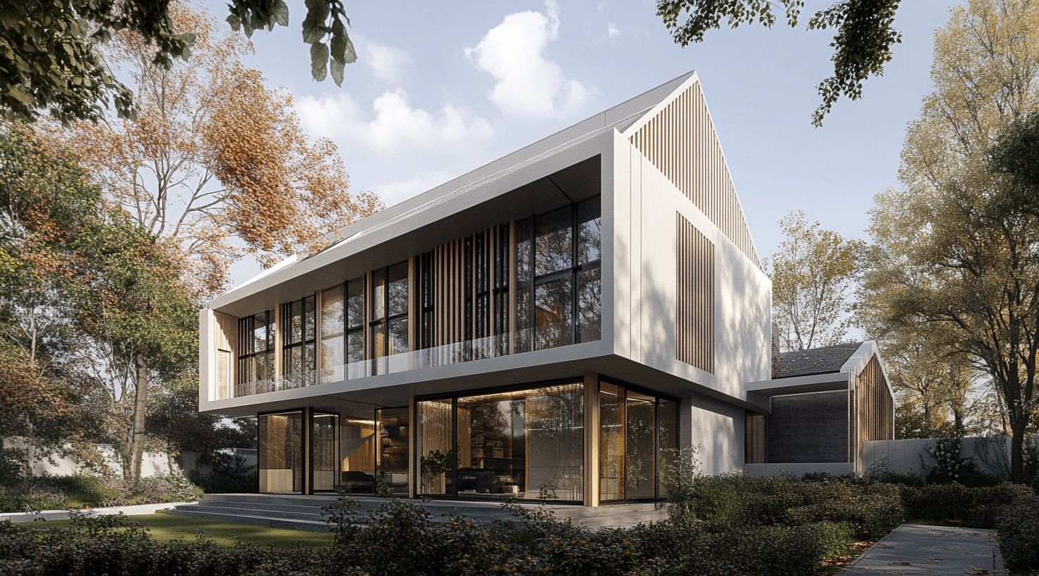 Visualisierung Einfamilienhaus (Holzbau)